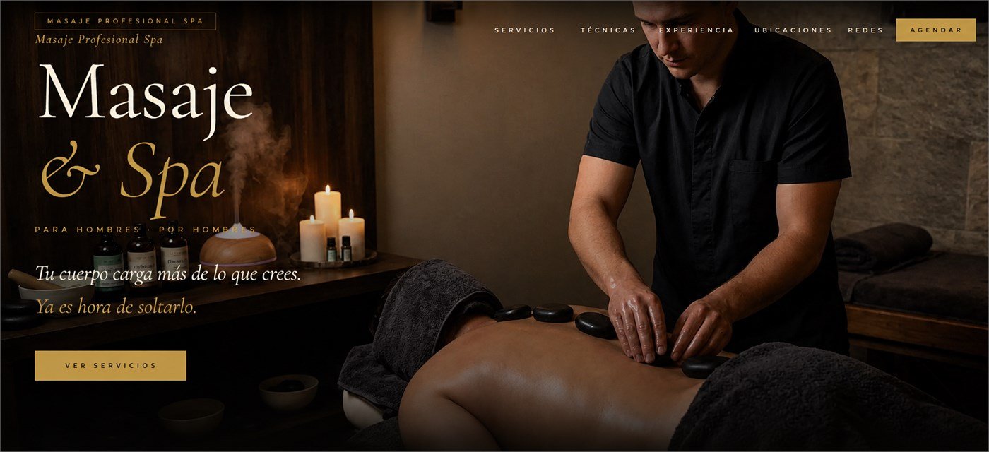 Página web de Masaje Profesional Spa
